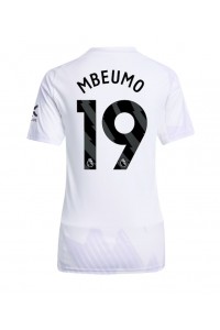 Manchester United Bryan Mbeumo #19 Jalkapallovaatteet Naisten Vieraspaita 2025-26 Lyhythihainen